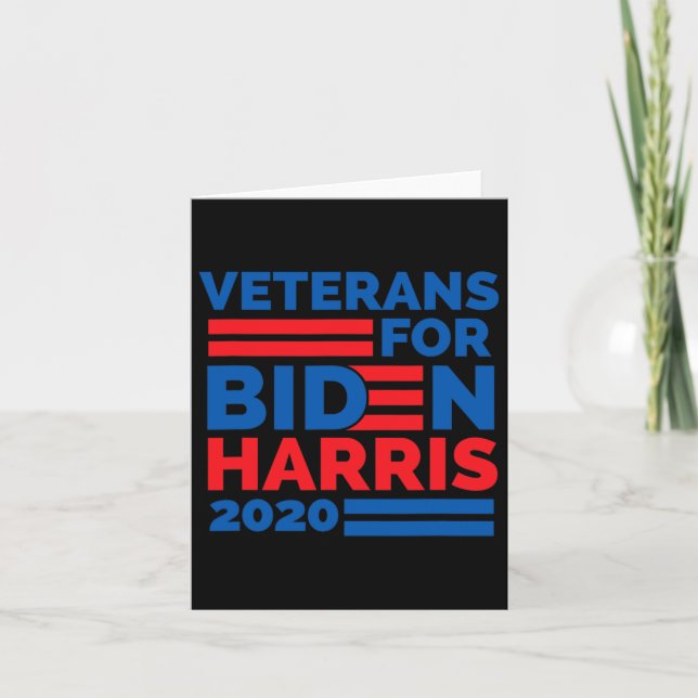 Für Biden Harris 2020 Karte (Vorderseite)