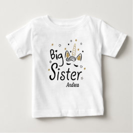 Für Big Sister Est 2022 Unicorn Baby T-shirt