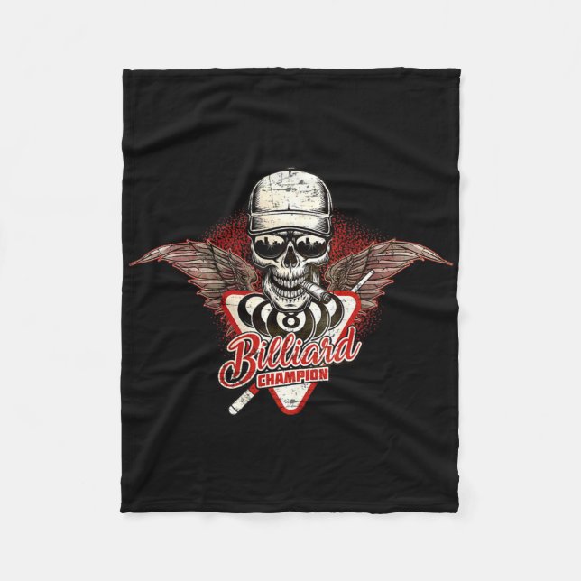 Für Billard Champions Players - Rauchen Wings Sku Fleecedecke (Vorderseite)