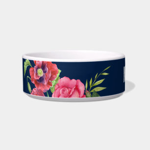 Für Blume mit Rot und Rosa Dunkelblau Napf