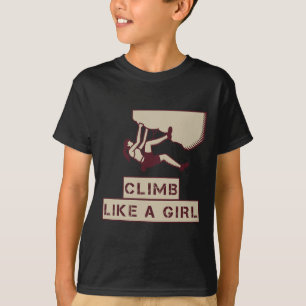 Für Boulder- und Kletterfrauen - Klettere wie ein T-Shirt