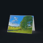 Für Boyfriend eine Pastorallandschaft Geburtstagsk Karte<br><div class="desc">Ein ruhiges Gemälde,  das Landschaftsfelder zeigt. Pferde und Schafe grasen friedlich unter einem Baum,  die Sonne singt von einem blauen Himmel mit flauschigen weißen Wolken. Das Bild zeigt den Lake District in Großbritannien. Copyright Norma Cornes</div>