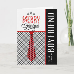 für Boyfriend MerChristmas Masculine Necktie Feiertagskarte