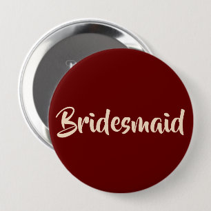 Für Bridesmaier Burgund und Blush Wedding Party Button