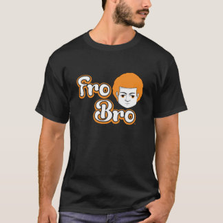 Für Bro dunkelorangefarbig u. weiß T-Shirt