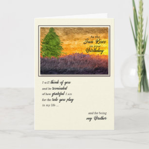 Für Brother an seinem Geburtstag Landschaftlich Karte