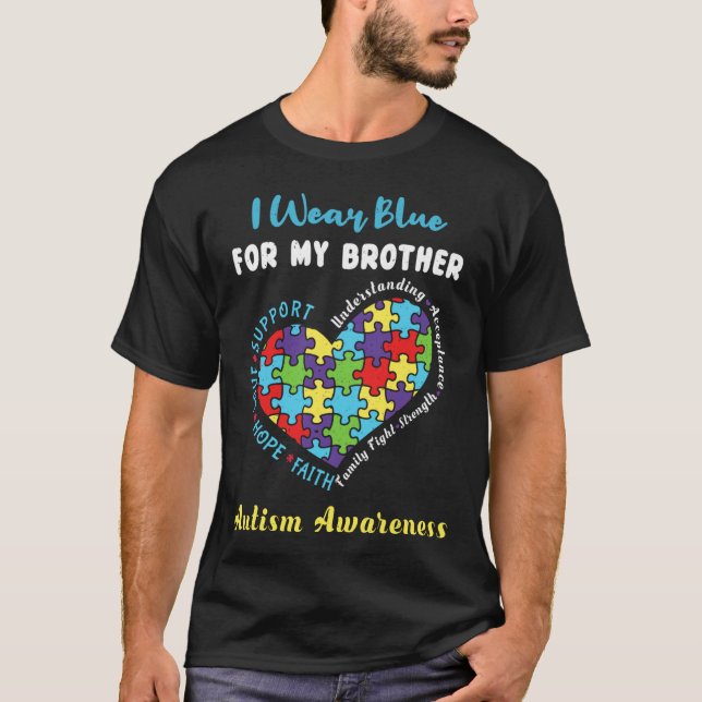 Für Brother Blue Special Autismus Awareness T-Shirt (Vorderseite)