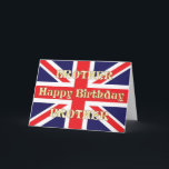 Für Brother eine Geburtstagskarte mit einem Union  Karte<br><div class="desc">Eine Flagge von Union Jack ist eine großartige Karte für einen Vater,  der sein Land bedient.</div>