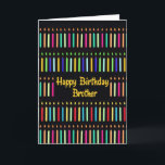 Für Brother Funny zum Geburtstag mit Kerzen Karte<br><div class="desc">Alles Gute zum Geburtstag,  eine Papiergrüßkarte für einen Bruder. Diese mit Geburtstagskandalen gefüllte Karte hat eine lustige Nachricht für einen Bruder zum Geburtstag. Achten Sie auf spontane Verbrennung. Art,  Bild und Vers Copyright © Shoaff Ballanger Studios,  2023.</div>