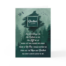 für Brothers Birthday Forest Green Woodland