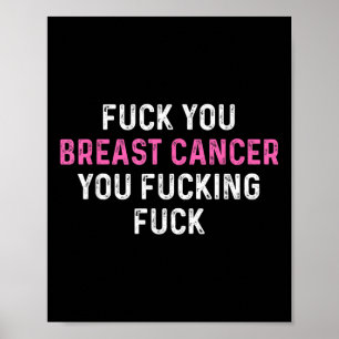 Für Brustkrebs Funny Breast Cancer Awareness Poster