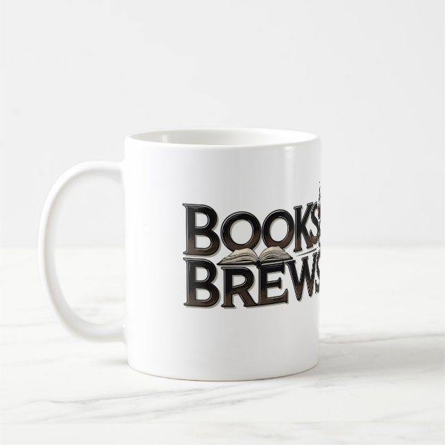 Für Bücher über "Bücher & Brews" Kaffeetasse (Links)