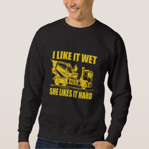 Für Bui Cooler Zement Mixer Cement Truck Sweatshirt