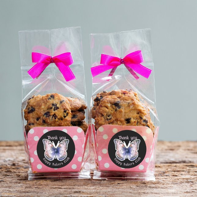 Für Business Schmetterling Maßanfertigung Geschäft Runder Aufkleber (Von Creator hochgeladen)