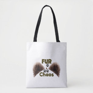 Fur & Chaos Lustige Haustierliebhaber-Tasche