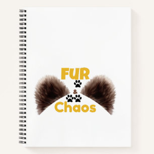 Fur & Chaos Süßes Haustierliebhaber-Notizbuch Notizbuch
