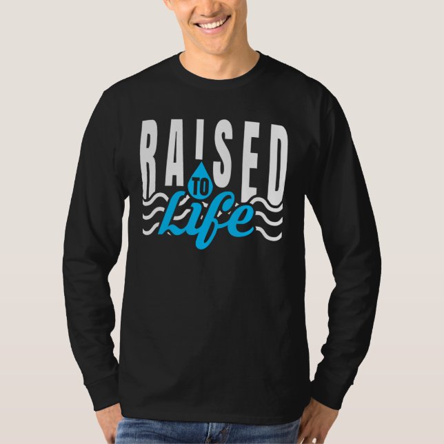 Für Christliche Wassertaufe lebenslang T-Shirt (Vorderseite)
