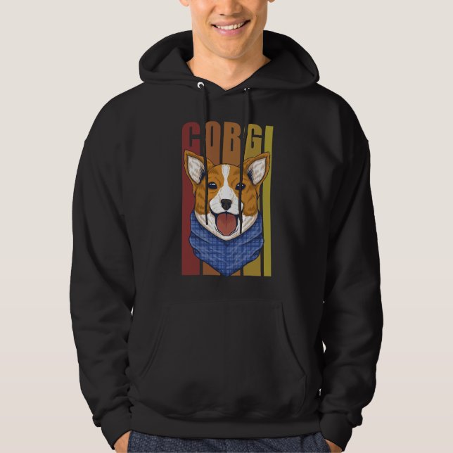 Für Corgi Dog Hoodie (Vorderseite)