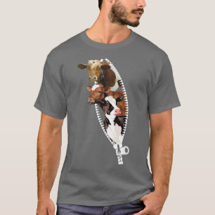 Für Cowgirl Niedliche Kühe, Milchkühe, Bauer, Fa. T-Shirt
