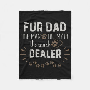 Für Dad Der Mann Der Mythos Der Snack-Händler Hund Fleecedecke