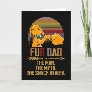 Für Dad Der Mann Der Mythos Der Snack-Händler Hund Karte