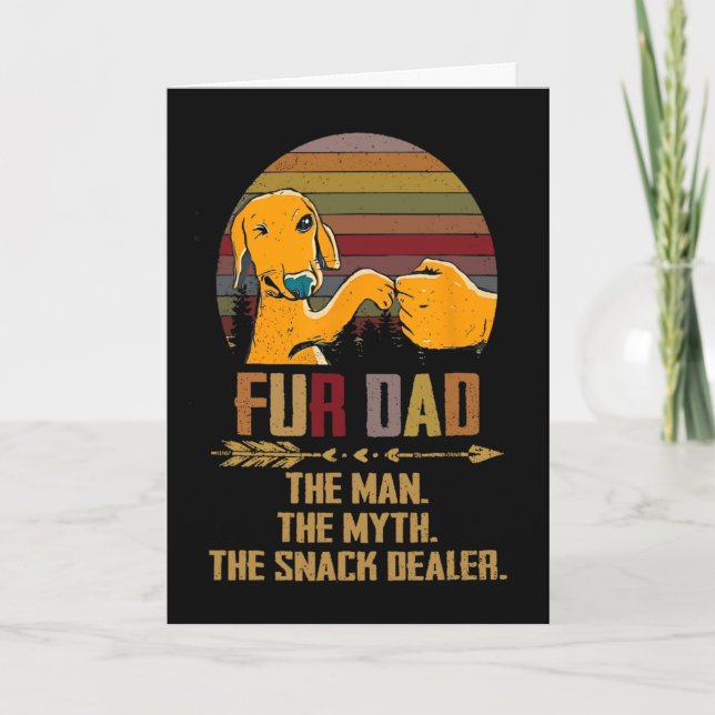 Für Dad Der Mann Der Mythos Der Snack-Händler Hund Karte (Vorderseite)