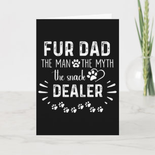 Für Dad Der Mann Der Mythos Der Snack-Händler Hund Karte