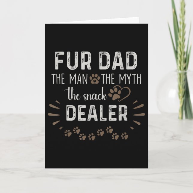 Für Dad Der Mann Der Mythos Der Snack-Händler Hund Karte (Vorderseite)