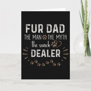 Für Dad Der Mann Der Mythos Der Snack-Händler Hund Karte