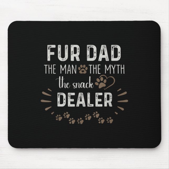 Für Dad Der Mann Der Mythos Der Snack-Händler Hund Mousepad (Vorne)