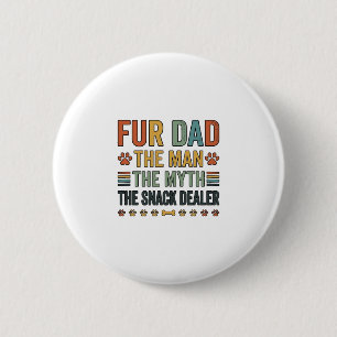 Für Dad Der Snack-Händler Vintage Hundeliebhaber S Button
