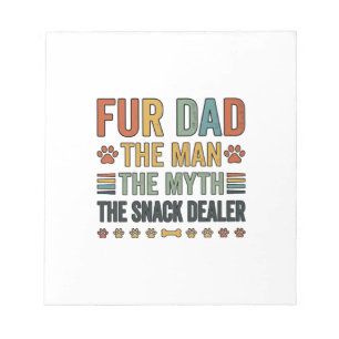 Für Dad Der Snack-Händler Vintage Hundeliebhaber S Notizblock