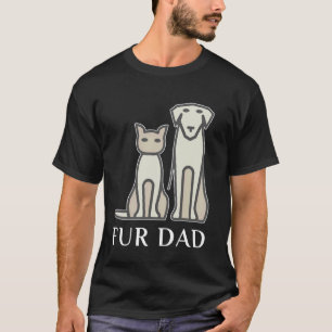 Für Dad Haustierliebhaber Katze Hund Vater Ehemann T-Shirt