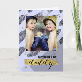 Für Daddy am Vatertag Custom Foto Card Karte