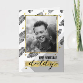 Für Daddy am Vatertag Custom Foto Card Karte
