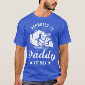 Für Daddy Est 2023 Vater Schwangerschaftsankündigu T-Shirt