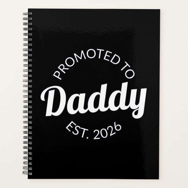 Für Daddy Est befördert. 2026 Planer (Vorderseite)