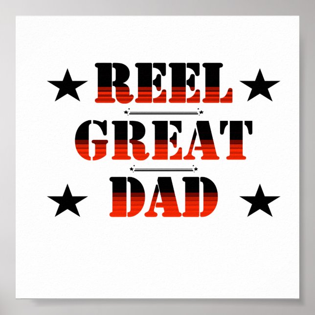 Für Daddy Reel Great Vater Poster (Vorne)