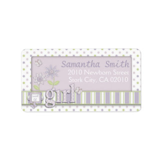 Für das Baby Girl Address Label LG Adressaufkleber