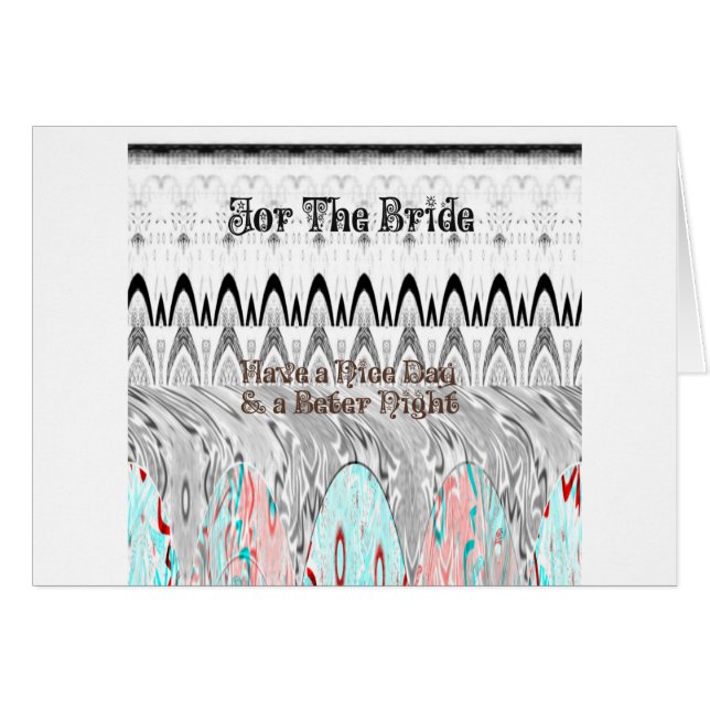 Für das Bride White und Black Edgy Design (Vorderseite (Horizontal))