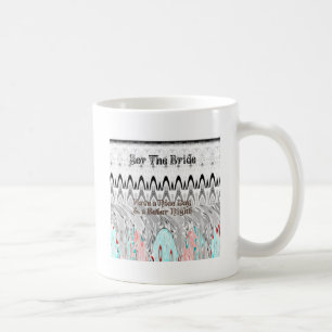 Für das Bride White und Black Edgy Design Kaffeetasse