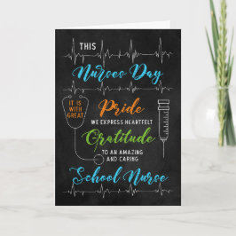 für das Chalkboard des National Nurses Day der Sch Karte