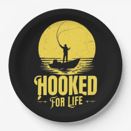 Für das Leben süchtig. Pappteller