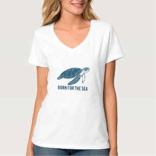 Für das Meer geborene Damen-T-Shirt T-Shirt