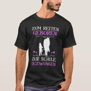 Für das Reiten mit Geborenen Pferden Kinderreiten T-Shirt