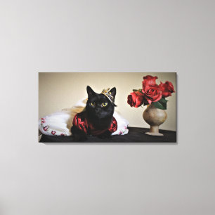 Für den Ball verkleidet Leinwanddruck