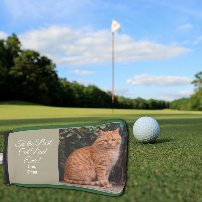 Für den besten Cat Vater je benutzerdefiniertes Fo Golf Headcover (Von Creator hochgeladen)