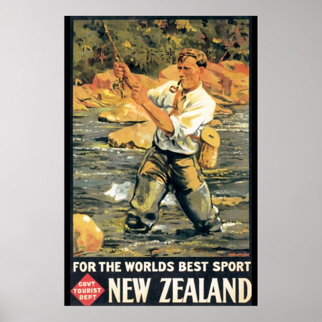 Für den besten Sport der Welt - Neuseeland Poster (Vorne)