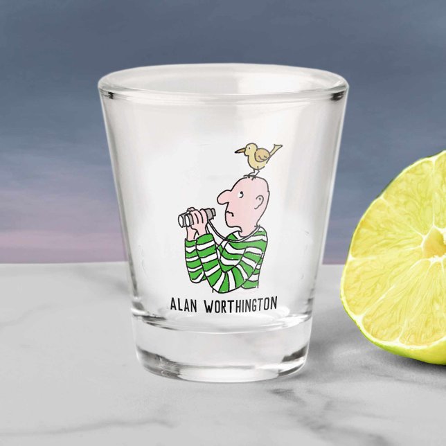 Für den Birdwatcher oder Ornithologen. Schnapsglas (Von Creator hochgeladen)