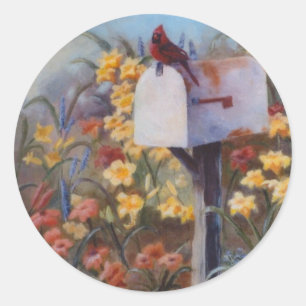 Für den E-Mail-Aufkleber gewartet Runder Aufkleber